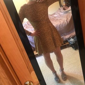 Yellow floral dress